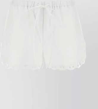 Gucci cotton elastic waistband shorts