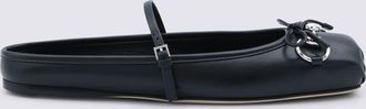 Gucci Black Leather Flats