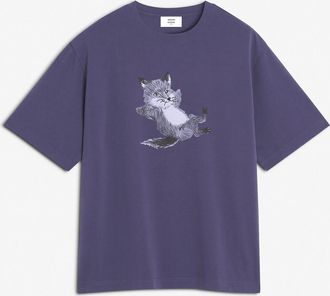 Maison Kitsuné Chillax Print Oversize Tee-shirt