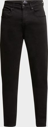 7 For All Mankind Men & apos;s Slimmy Taper Solid Skinny Jeans