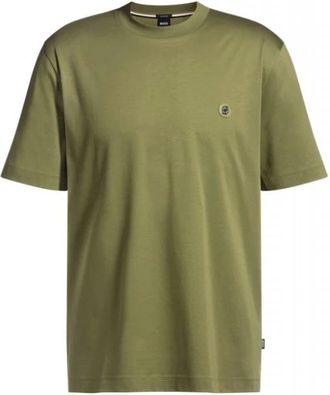 HUGO BOSS Tops > T-Shirts - Heren - T-shirts - Groen - 2XL - Tops