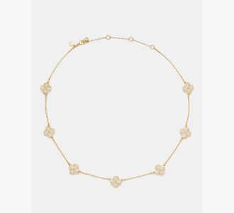 Kate Spade New York Spade Flower Pave Scatter Necklace