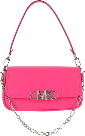 Michael Kors Schoudertas met klep van kalfsleer - Dames - Schoudertassen - Roze - ONE Size - Leer - Tassen