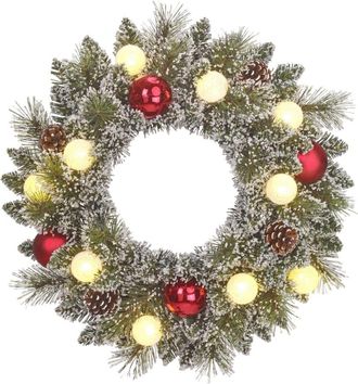 Black Box Trees Corona decorativa kaprun verde h10xb45xl45cm