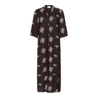 Soaked In Luxury SLZazu Dolore Jurk - Dames - Jurken - Bruin - Maat: L Viscose