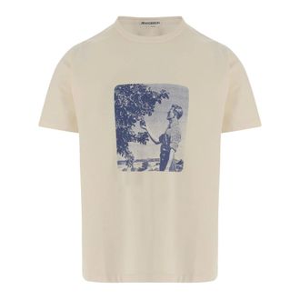 J.W.Anderson T-shirt con stampa grafica Picking Fruit - - Tops - Uomo - Beige - L