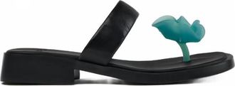 Camper Womens Dana Leather Sandals In Black