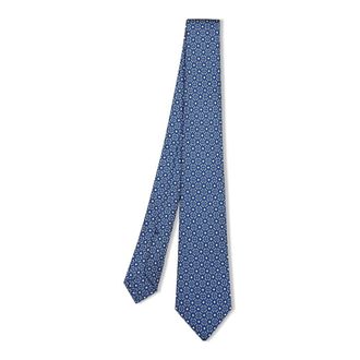 Kiton 8 CM Linear Tie - male - Kiton - Ties - White - ONE SIZE - Accessories