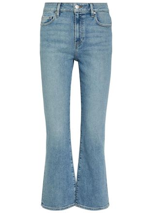 Paige Mason Cropped Boot-leg Jeans - Light Blue - 27 (W27 / UK8-10 / S)