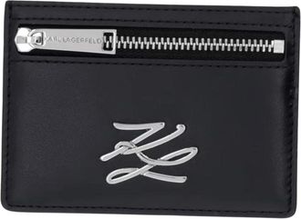Karl Lagerfeld Wallet Telefoonhoesje - Dames - Portefeuilles - Zwart - ONE Size - Leer - Accessoires