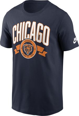 Nike Chicago Bears Rewind Front And Back Hit Essential Nike Mens NFL T-Shirt in Blue | N19941L7QV-93P