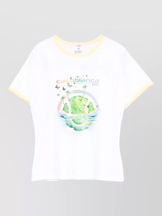 Casablanca beyond destiny graphic crew neck t-shirt