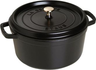 Staub Cocotte De Hierro Fundido De 24 Cm, Color Negro