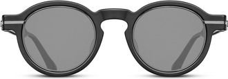 Matsuda M2050 SUN MBK-RTM Mens Sunglasses Black Size 46
