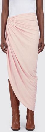 Sportmax Gonna midi asimmetrica in jersey con vita alta e drappeggio