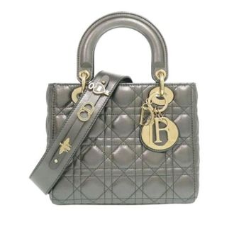 Dior Pre-owned Lady Dior - Dames - Pre-owned - Grijs - Maat: ONE Size Leer