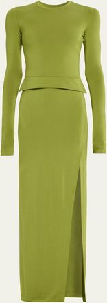 Nanushka Shada Long-Sleeve Knit Dress