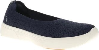 Keds Womens Keds BlissWalk Skimmer Flat Blue Slip On Comfort Casual Shoes HAWK2589