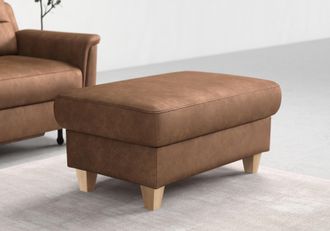 Sit&more Stauraumhocker »Farö« mit Stauraum und Federkern und naturfarbenen Füssen