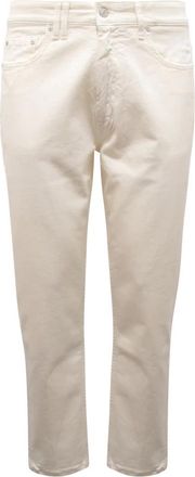 Cycle Lucky Carrot Ankle Distressed Garment Dyed - Heren - Slim Fit Jeans - Wit - W32 - Katoen - Jeans