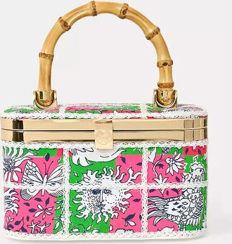 Lilly Pulitzer Millie Bamboo Top Handle Bag
