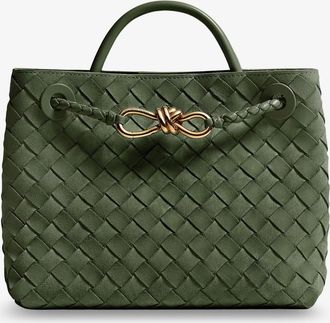 Bottega Veneta Borsa a mano Small Andiamo in suede con motivo Intrecciato - BOTTEGA VENETA - gender_Woman