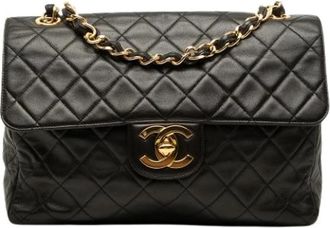 Chanel Pre-owned Quilted Crossbody Bag - Dames - Vintage Schoudertas - Zwart - ONE Size - Vintage