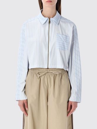 adidas Overshirt con zip Adidas Originals in tessuto tecnico riciclato