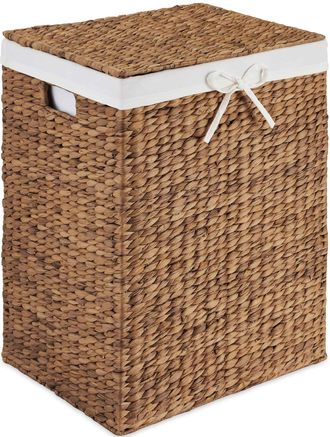 Best Choice Products Laundry Hamper w/ Lid, Handwoven Laundry Basket, w/ Removable Liner & Built-in Handles