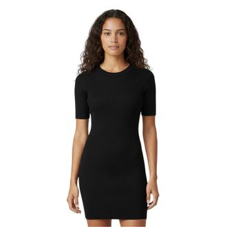 Jack Wills Geribbelde mini-jurk voor dames (Zwart)