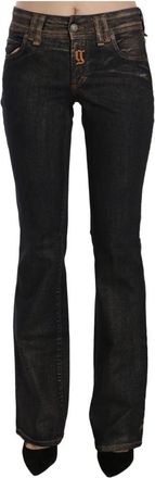 John Galliano Flared Denim met Flatterende Taille in Zwart - Dames - Bootcut Jeans - Zwart - W26 - Denim - Jeans