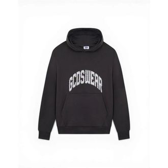 GCDS Hoodies, male, Black, Size: S Logo Gems Hoodie