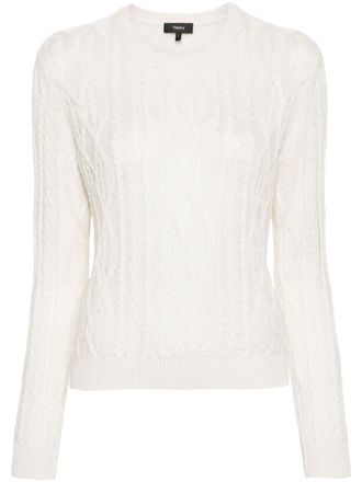 Theory Maglione a maglia intrecciata - Toni neutri