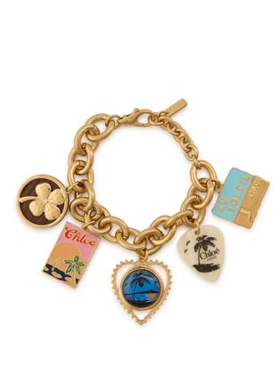 Chlo&eacute; The Chlo&eacute; Postcards Charm Chain Bracelet - Gold - One Size