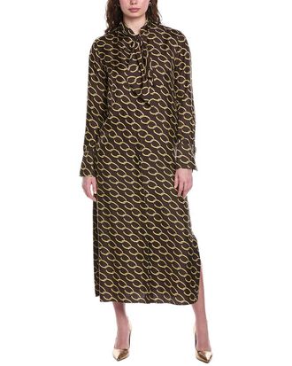 Oscar De La Renta Silk Maxi Dress