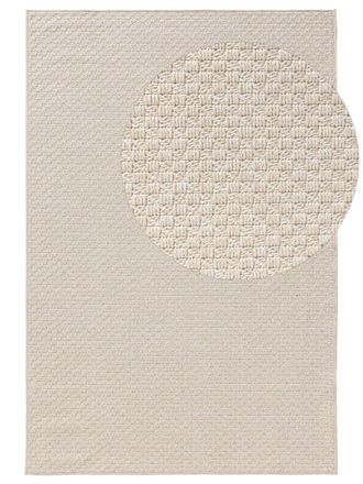 benuta Alfombra de exterior & interior crema 77x150