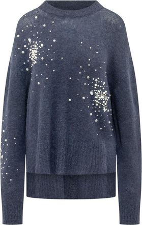 Des_Phemmes Pullover in Alpaca - - Knitwear - Donna - Blu - M