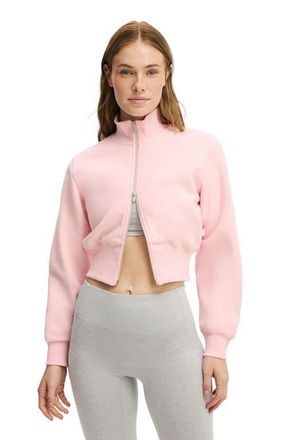 Cotton On Womens Active Plush Fitted Zip Through in Cherry Dream at Nordstrom, Size X-Small