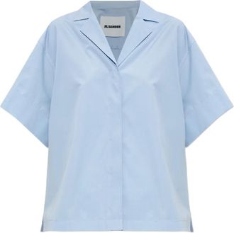 Jil Sander overhemd met korte mouwen - Blauw