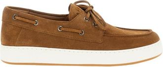 Hogan Brown Solid Suede Sneakers
