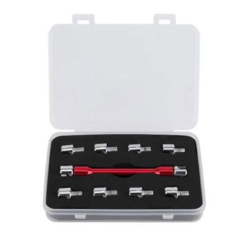 OEM Juego De Llaves Profesionales Para Radios De Motocicleta Para Ajuste - Rojo