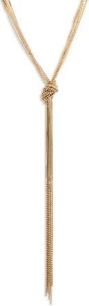 Tasha Knotted Multichain Y-Necklace in Gold at Nordstrom Rack