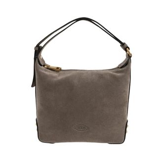 Tod's Studded Mini Shoulder Bag - female - Tods - Shoulder Bags - Brown - ONE SIZE - Bags