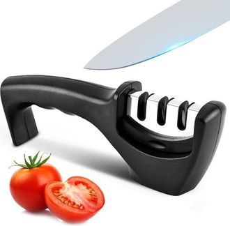 OEM Afilador De Cuchillos De Cocina (1 Unidad), Use Guantes Resistentes A Los Cortes Para Afilar Los Cuchillos Manualmente De Forma Segura