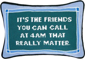 Two's Company Its The Friends You Can Call 8X12 Needlepoint Pillow