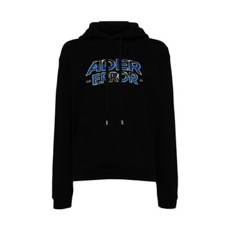 Ader Error Heren, Sweatshirts & Hoodies, Zwart, Maat: L Katoen