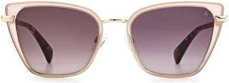 Rag & Bone 56mm Gradient Cat Eye Sunglasses in Beige /Burgundy Shaded at Nordstrom Rack