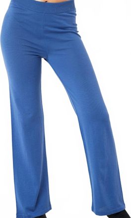 French Kyss Knit Wide Leg Pant In Denim