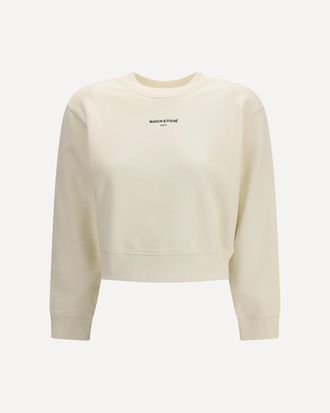 Maison Kitsun&eacute; Paris Cropped Sweatshirt Female XS