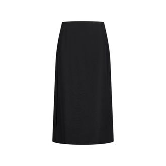 Jil Sander Silk Faille Rok - Dames - Rokken - Zwart - Maat: XL Zijde